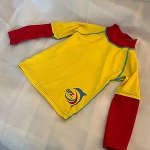 NWOT Kids Long Sleeve Sun Protection Swim Shirt, UPF  50, size 2